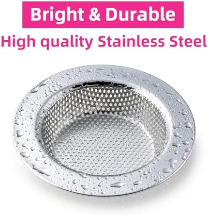2 Packs Sink Strainer for Most Kitchen Sink Drain Basket, Upgraded Double-Layer - Image 3