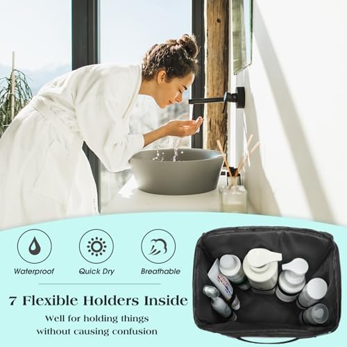 Attmu Mesh Shower Caddy Portable Dorm Room Essentials, Toiletry Tote Bag - Image 3