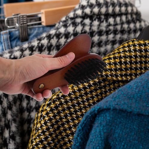Wool Coat Brush Dual-Sided Foldable Wooden Lint Remover - Image 6