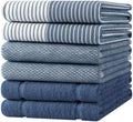 Homaxy 6 Pack Cotton Terry Premium Kitchen Towels, 18 x 28 in by Homaxy