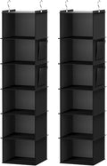 YOUDENOVA Hanging Closet Organizer and Storage, 2 Packs, 2 Side Pockets by YOUDENOVA