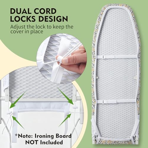 Seiritex Over the Door Ironing Board Cover 13 x 37 inch, Small Iron Board Cover - Image 3