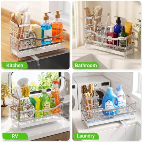 Sink Caddy, Sponge Holder for Kitchen Sink - Image 3