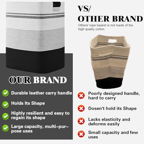 Laundry Hamper, 85L Tall Laundry Basket - Image 6