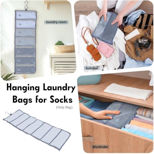 Sock Organizer Hanging Laundry Bag - Image 5