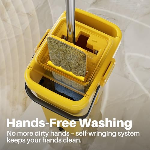 JOYMOOP Industrial Mop and Bucket Set, 17.7-inch Dust Mops - Image 2