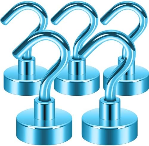 Neosmuk Magnetic Hooks Cruise Ship Essential, 30lb+ RoyalBlue, 5 Pack by Neosmuk