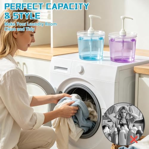2Pc 108oz Laundry Room Organization and Storage Container - Image 6
