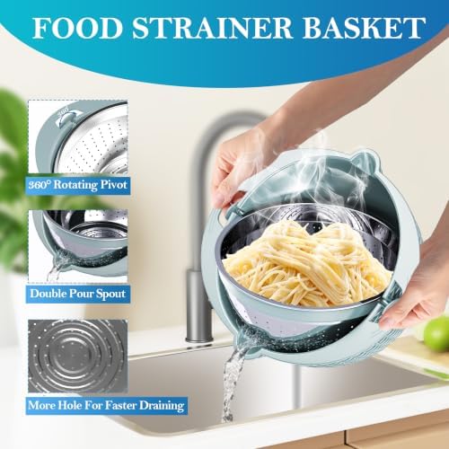 4 in 1 Colander with Mixing Bowl Set, Colander - Image 3
