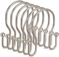24 Pack Double Shower Curtain Hooks Rings, TENOVEL Double Sided Shower Curtain by TENOVEL