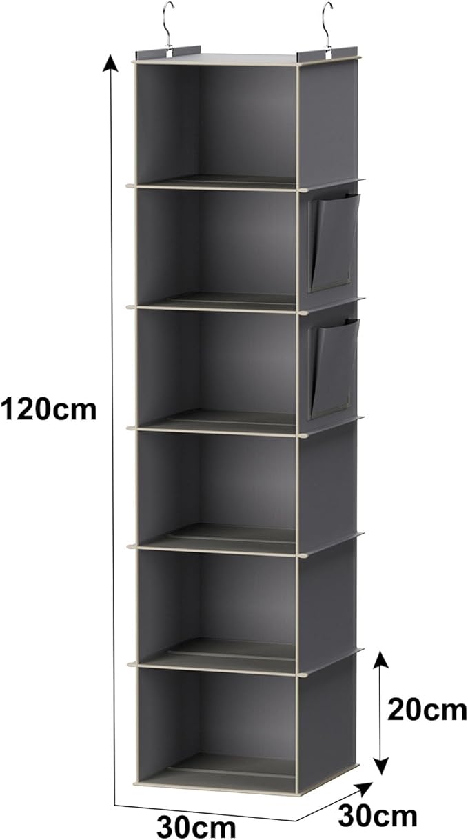 YOUDENOVA Hanging Closet Organizer and Storage, Clothes Organizer - Image 3