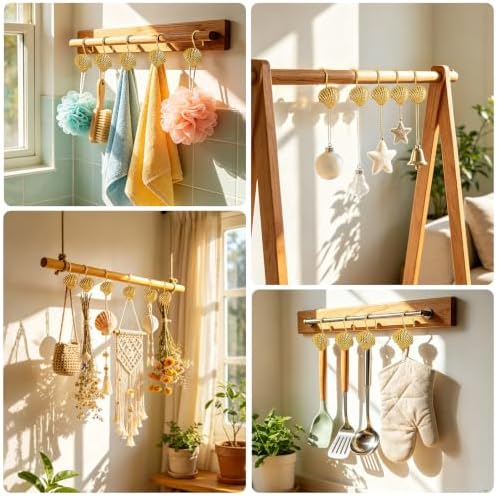 Metal Seashell Shower Curtain Hooks, Rust-Resistant Hooks - Image 5