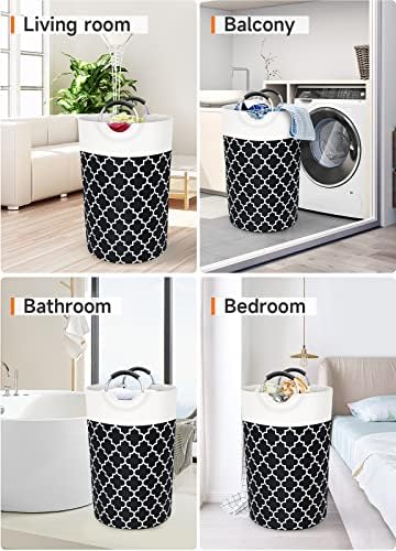 Large Laundry Basket, 115L Tall Collapsible Hamper - Image 7