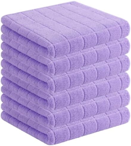 Homaxy 100% Cotton Terry Kitchen Towels, 6 Pack by Homaxy