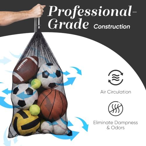 Mesh Equipment Bag, Adjustable, Cord Closure - Image 5