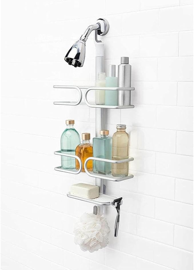 OXO Good Grips 3-Tier Aluminum Shower Caddy - Image 2