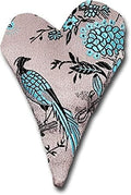 4" Handmade Satin Essence Heart Sachet Pillow – Flaxseed Fill, Lavender Scented by CandiAndi