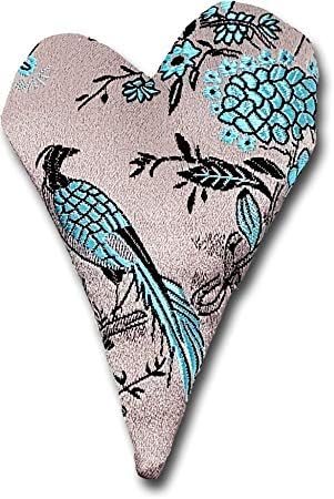 4" Handmade Satin Essence Heart Sachet Pillow – Flaxseed Fill, Lavender Scented by CandiAndi