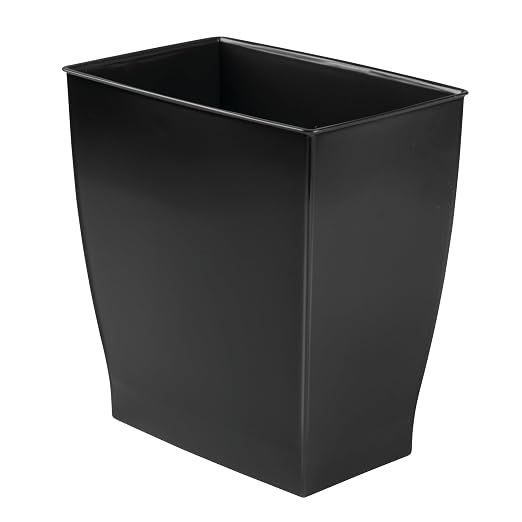 iDesign Small Plastic Bathroom Trash Can, - Image 8