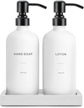 Prus Waso White Soap Dispenser Set | Contains Hand and Lotion Dispenser by PrusWaso