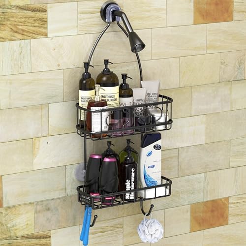Simple Houseware Bathroom Hanging Shower Head Caddy Organizer - Image 2