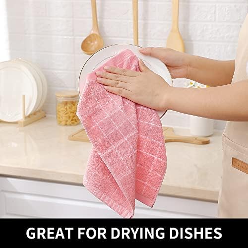 Homaxy 100% Cotton Terry Kitchen Dish Cloths, 6 Pack - Image 4