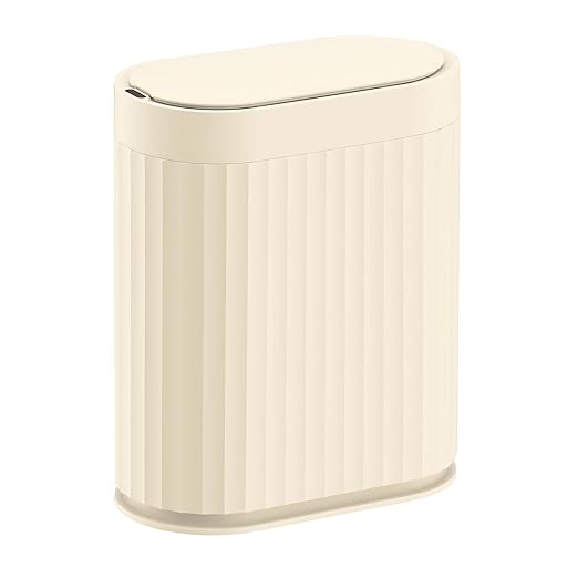 ELPHECO 2 Gallon Sensor Trash Can, Automatic Lid, Slim Garbage Can, Plastic by ELPHECOUSA