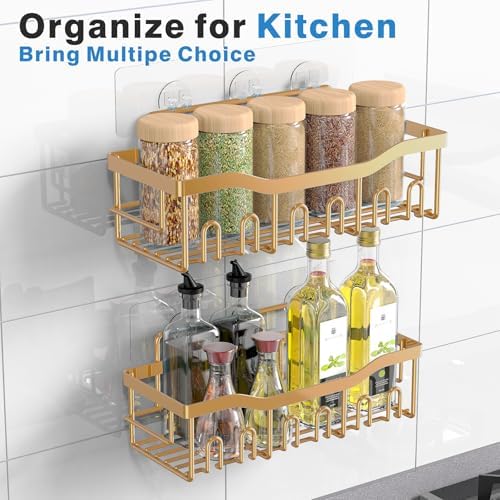 EUDELE Shower Caddy 2 Pack, Adhesive Organizer - Image 6