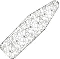 Ironing Board Cover and Pad, 21x57 Extra Large, Scorch Resistant by Dalykate