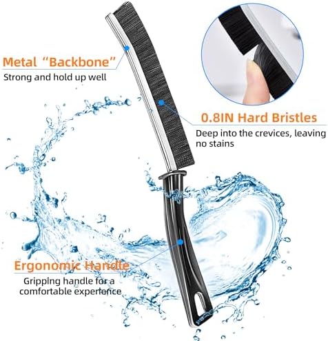 6Pcs Hard-bristled Crevice Cleaning Brush, Bathroom Cleaner Tools - Image 3
