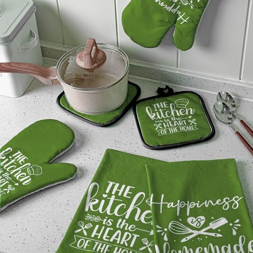 Sratte 6 Pcs Kitchen Decor Accessories Set, Avocado Green - Image 3