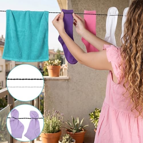 2 Pcs Travel Clothes Line, Portable Clothesline - Image 5