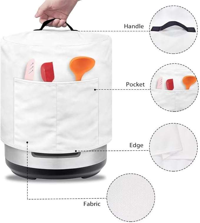 Sunflower Pressure Cooker Cover Instant Pot Accessories Instant Pot Kitchen Appliance Dust Cover with Pockets for Rice Cooker Air Fryer Slow Cooker Dust Covers for Kitchen Size M