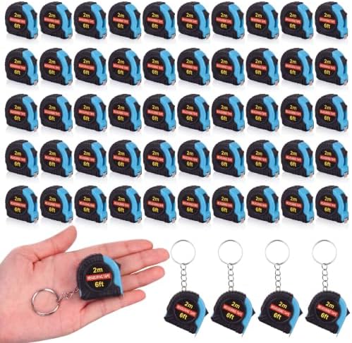 Kanayu 50 Pcs Mini Tape Measure Keychains 6 ft Small Retractable Measuring Tape by Kanayu