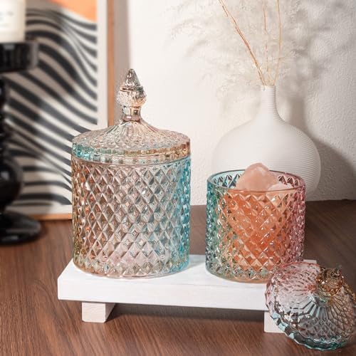 2 Pack Qtip Holder Apothecary Jars - Image 4