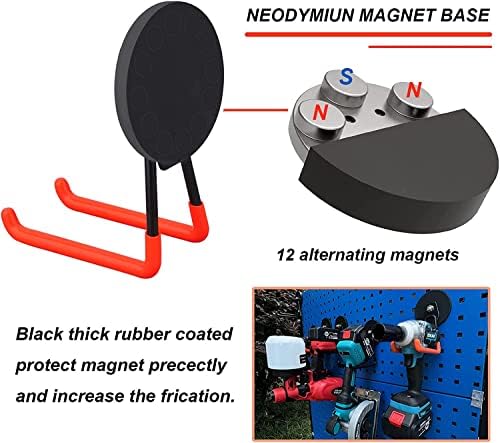 Strong Utility Magnetic Hooks, Anti-Slip Coated Large Magnetic Hooks Heavy Duty - Image 3