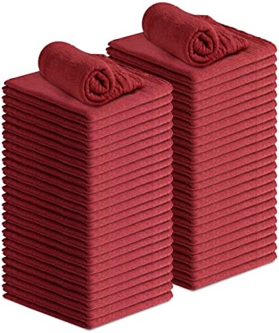 Avalon Towels Cotton Shop Rags – Size 12x14 Inches Cleaning Rags – Absorbent by AvalonTowels