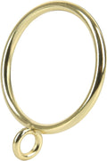 Curtain Rings with Eyelets, 48 Pack Metal Drapery Rings by Unknown