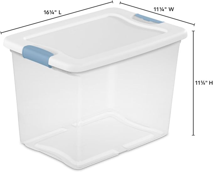 Sterilite 25 Quart Latching Box, 6 Pack - Image 2