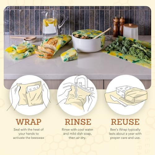 Bee's Wrap Beeswax Food Wraps, 3 Pack Assorted - Image 7