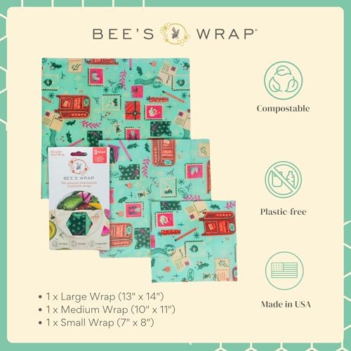 Bee's Wrap Beeswax Food Wraps, 3 Pack Assorted - Image 6