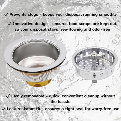 Westbrass A213-26 3-1/2" Wing Nut Twist Style Large Kitchen Sink Basket Strainer - Image 6