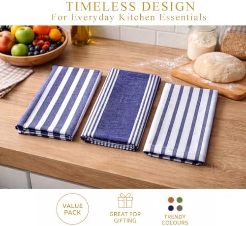Pack of 6 Cotton Kitchen Towels Set, Dish Towels, Cleaning Rags, Kitchen Dish - Image 5