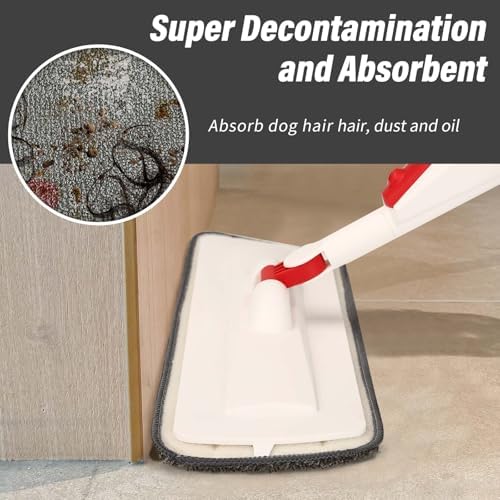 16.5" Microfiber Mop Pads Refills, 3 Pack Reusable Replacement Heads - Image 3