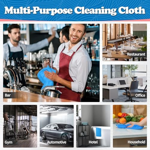 FIXSMITH Shop Towels, Microfiber Cleaning Cloth Bulk, 200 Pack Microfiber Towels - Image 7