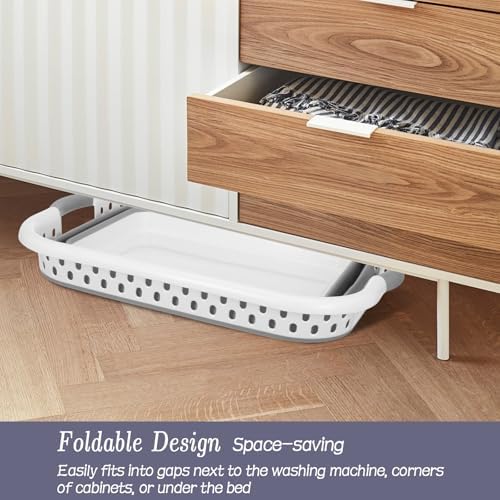 2 Pcs Collapsible Laundry Baskets, 11 Gallon 42L Collapsible Laundry Clothes - Image 6
