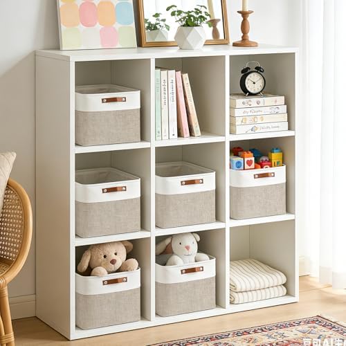 Bagnizer Collapsible Fabric Storage Cubes 11x11 Cube Storage Bins, 4 Pack - Image 3