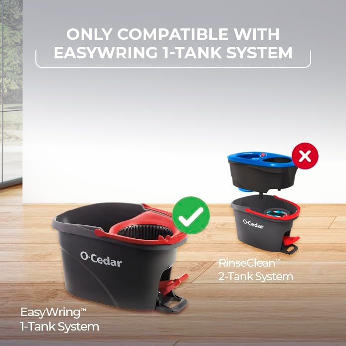 O-Cedar EasyWring Spin Mop Head Replacement | Machine Washable | Reusable | - Image 2
