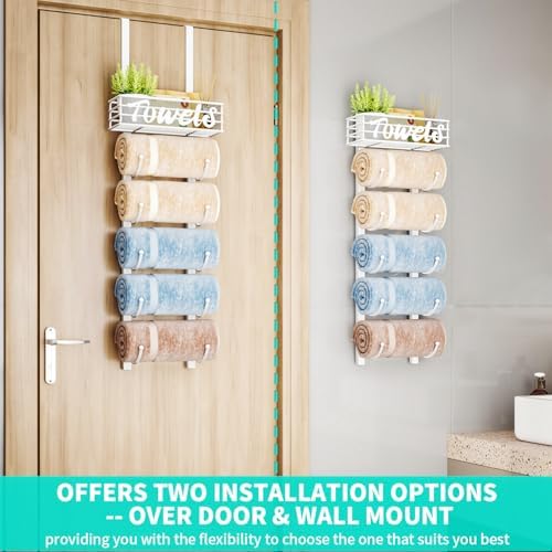 HapiRm Towel Racks for Bathroom Storage - Image 2