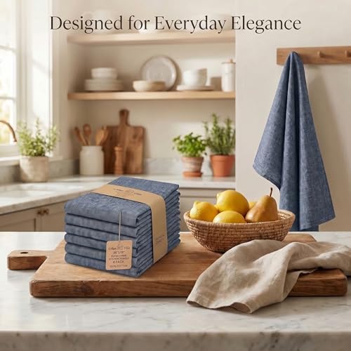 Urban Villa Kitchen Towels Premium Quality 100% Cotton Solid Kitchen Towels Set - Image 5